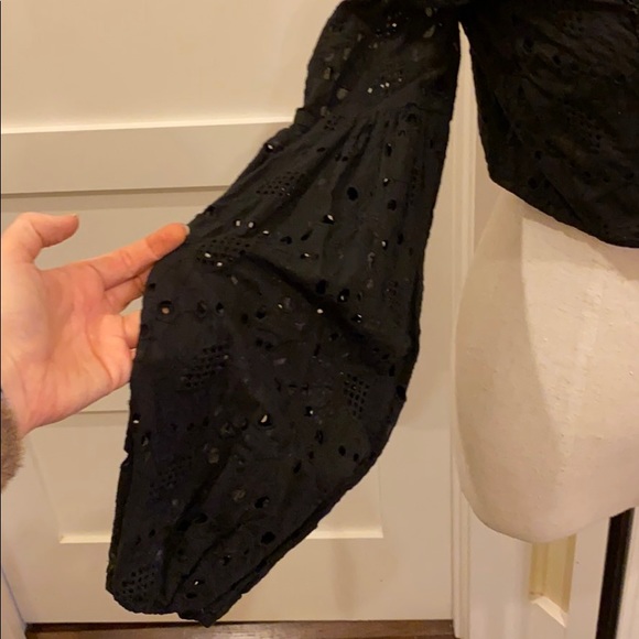 Blue Blush off the shoulder long sleeve top - Picture 3 of 6